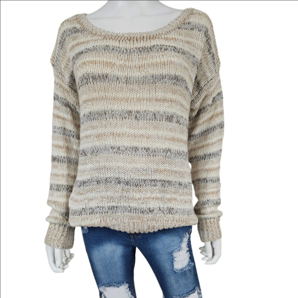 Carolyn Taylor Long Sleeve Knit Round Neckline Sweater Size XL